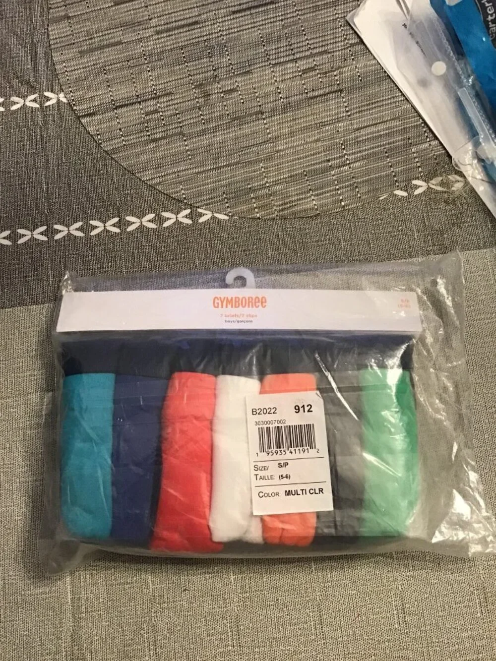 New Gymboree Boy's Size 5-6 Brief Underwear--7 Pairs
